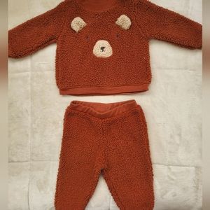2 Piece Fleece Bear Outfit